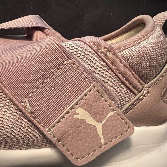 Puma sneakers athletic Soft Foam Optimal Comfort Slip on soft pink/mauve  Sz 7.5 - Picture 5 of 13